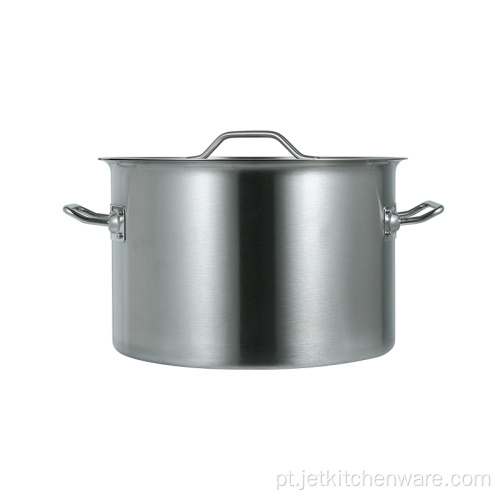 Indução Três camadas Stockpot de cozinha em aço inoxidável